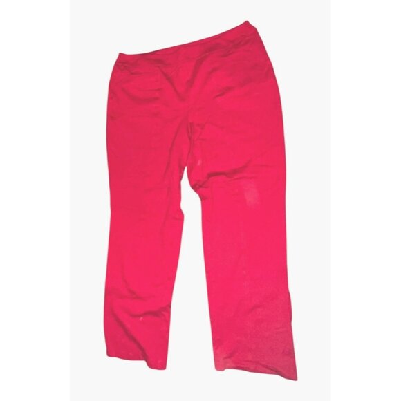 Womens High-Rise Red Pants Size 18/20W Stretch Fabric Made In Philippines Comfor - Picture 7 of 10